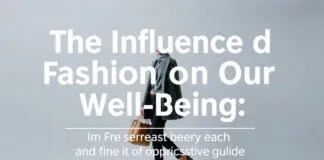 Der Einfluss der Mode auf unser Wohlbefinden: Ein umfassender Leitfaden The Influence of Fashion on Our Well-being: A Comprehensive Guide