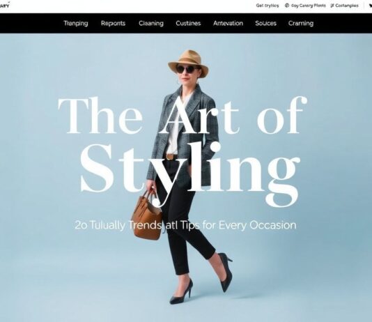 Die Kunst des Stylings: Trends und Tipps für jeden Anlass The Art of Styling: Trends and Tips for Every Occasion