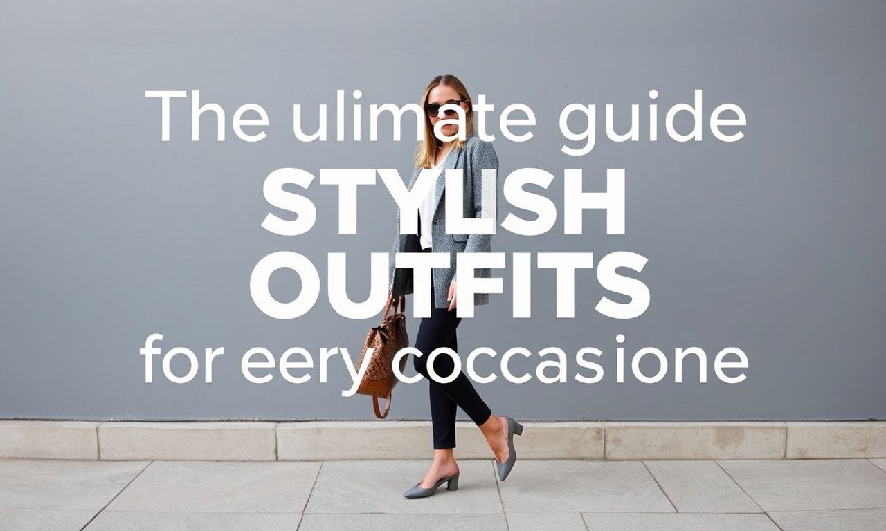 Der ultimative Guide zu stilvollen Outfits für jede Gelegenheit