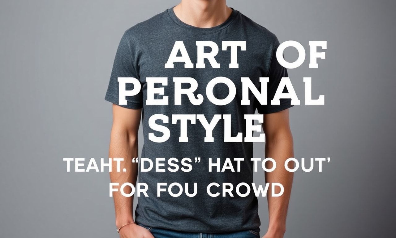 Die Kunst des persönlichen Stils: T-Shirt-Designs, die aus der Masse herausstechen