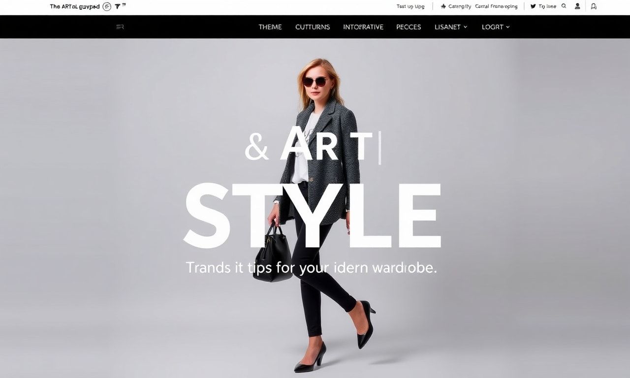 Die Kunst des Stils: Trends und Tipps für die moderne Garderobe
