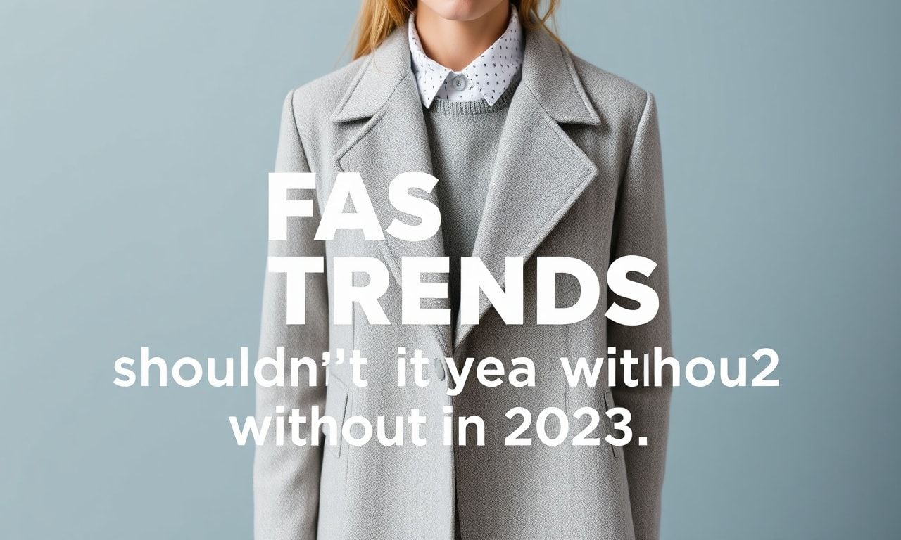 Die neuesten Modetrends: Was 2023 in Ihrem Kleiderschrank nicht fehlen darf