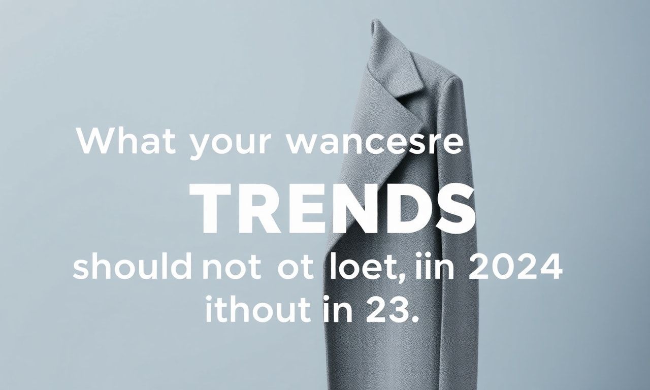 Die neuesten Modetrends: Was 2024 in Ihrem Kleiderschrank nicht fehlen darf