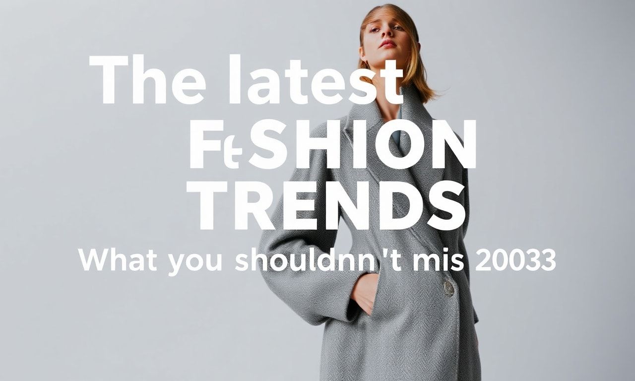 Die neuesten Modetrends: Was Sie 2023 nicht verpassen sollten