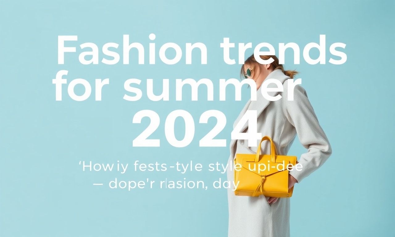 Modische Trends für den Sommer 2024: So bleiben Sie stylisch und aktuell