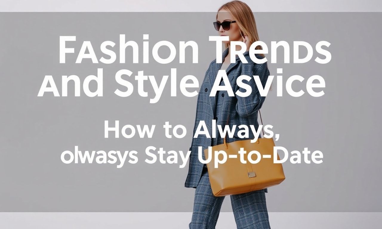 Modische Trends und Stilberatung: So bleiben Sie immer up-to-date