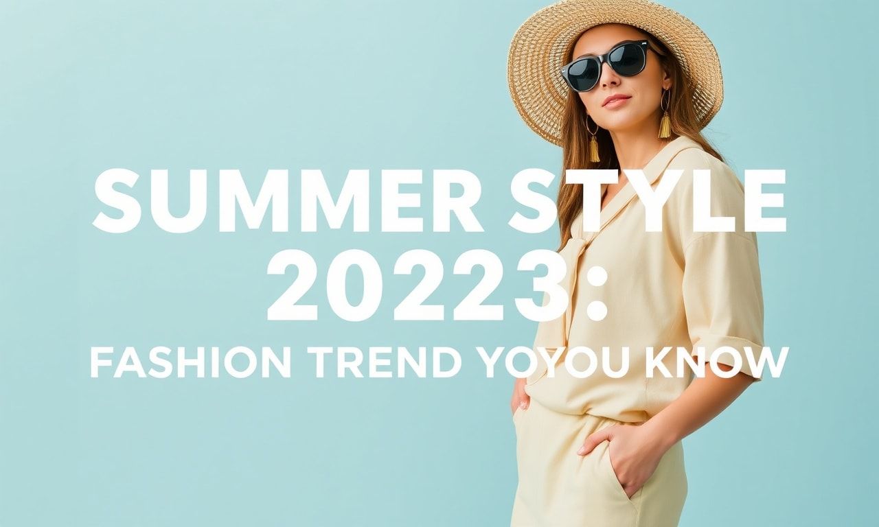 Sommerstil 2023: Mode-Trends, die Sie kennen müssen