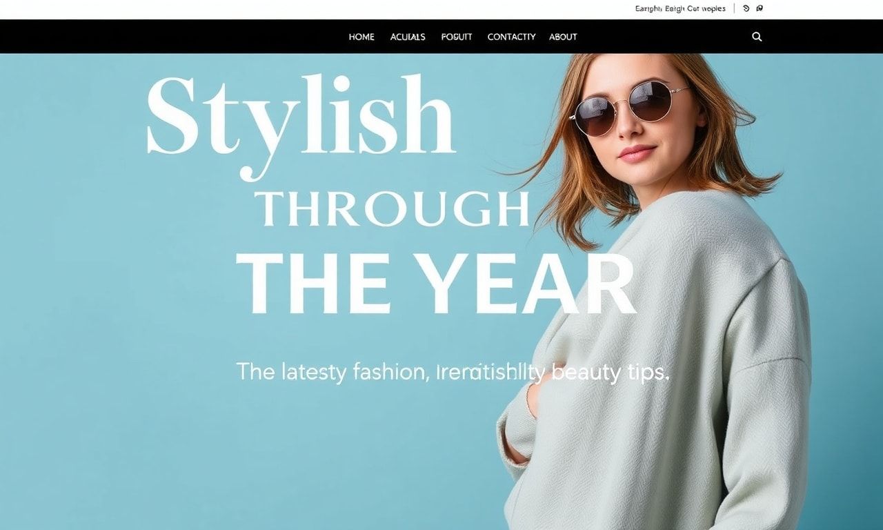 Stilvoll durch das Jahr: Die neuesten Modetrends und Beauty-Tipps