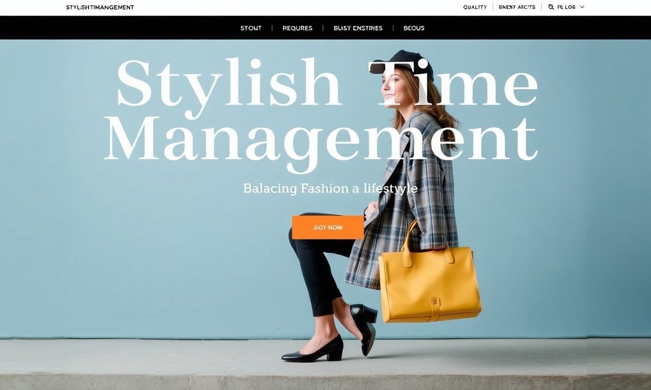 Stilvolle Zeitmanagement: Mode und Lebensstil in Einklang bringen