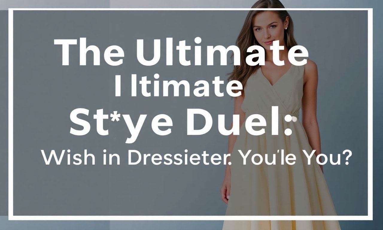 Der ultimative Stil-Duell: Welches Kleid ist perfekt für dich?