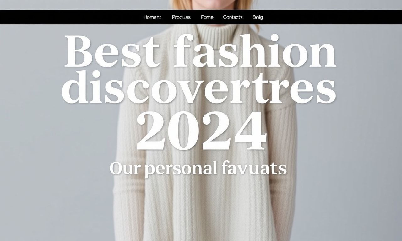 Die besten Mode-Entdeckungen 2024: Unsere persönlichen Favoriten