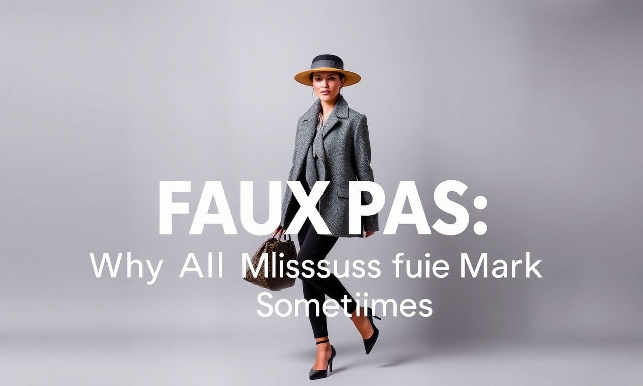 Fashion-Fauxpas: Warum wir alle mal daneben liegen