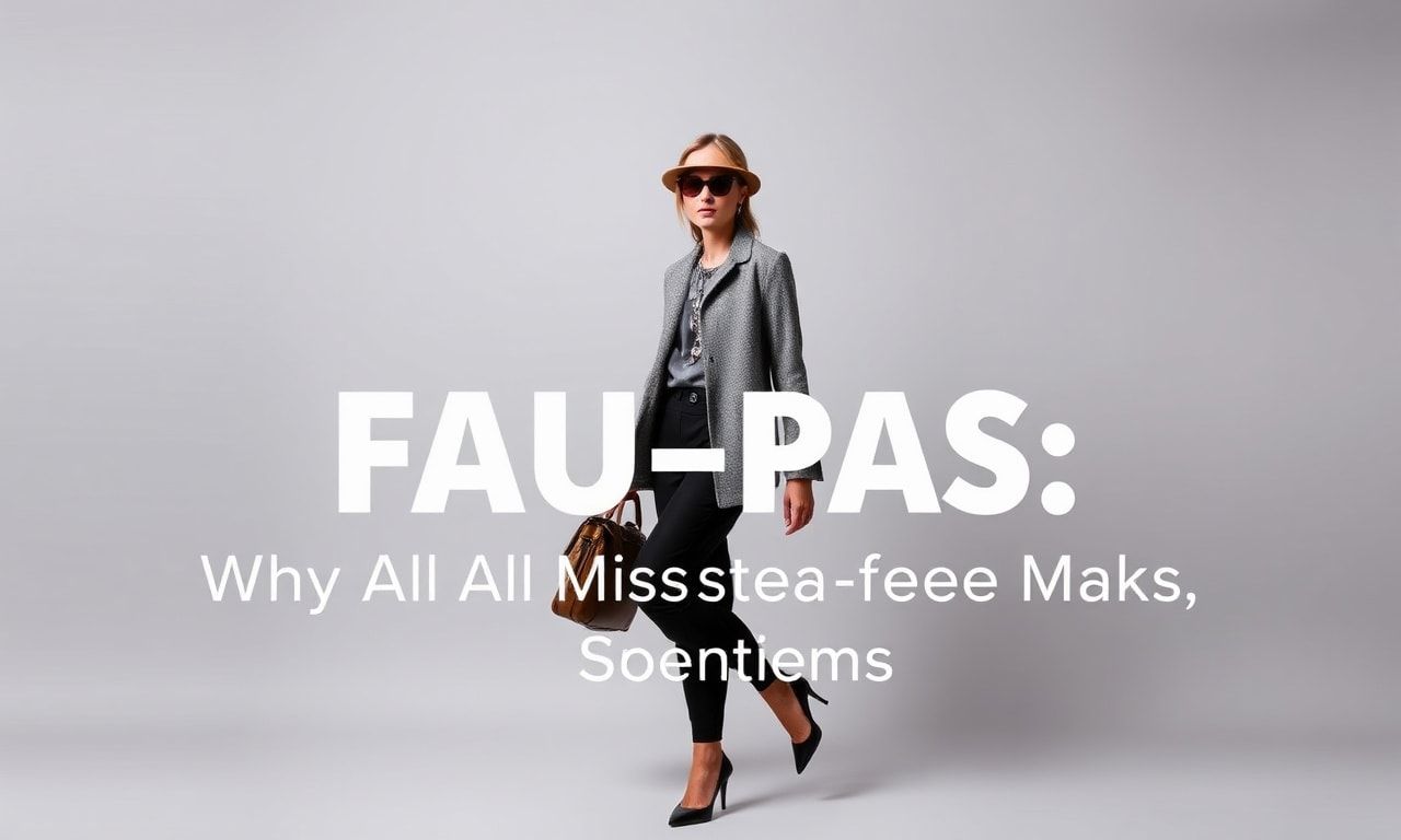 Fashion-Fauxpas: Warum wir alle mal daneben liegen