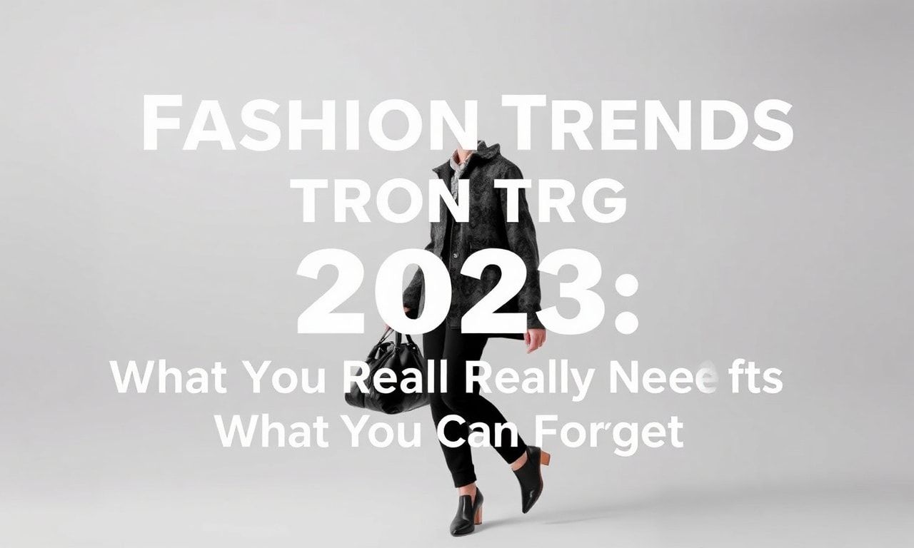 Mode-Trends 2023: Was Sie wirklich brauchen und was Sie vergessen können