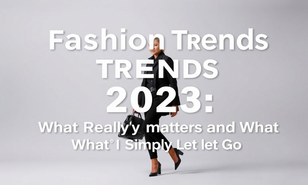 Mode-Trends 2023: Was wirklich zählt und was wir einfach lassen sollten